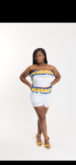 Pretty In Ruffles 2 Piece (White) - Image 3