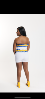 Pretty In Ruffles 2 Piece (White) - Image 2
